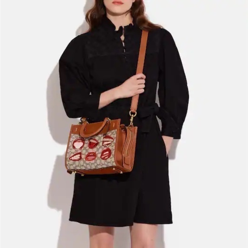 Coach X Tom Wesselmann Rogue 25 In Signature Textile Jacquard NWT - Picture 2 of 10